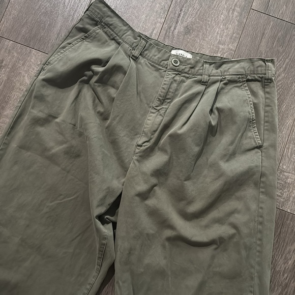 PISTOLA Ellery High Rise Wide Leg Trouser in Garden Green 31 - Picture 7 of 12